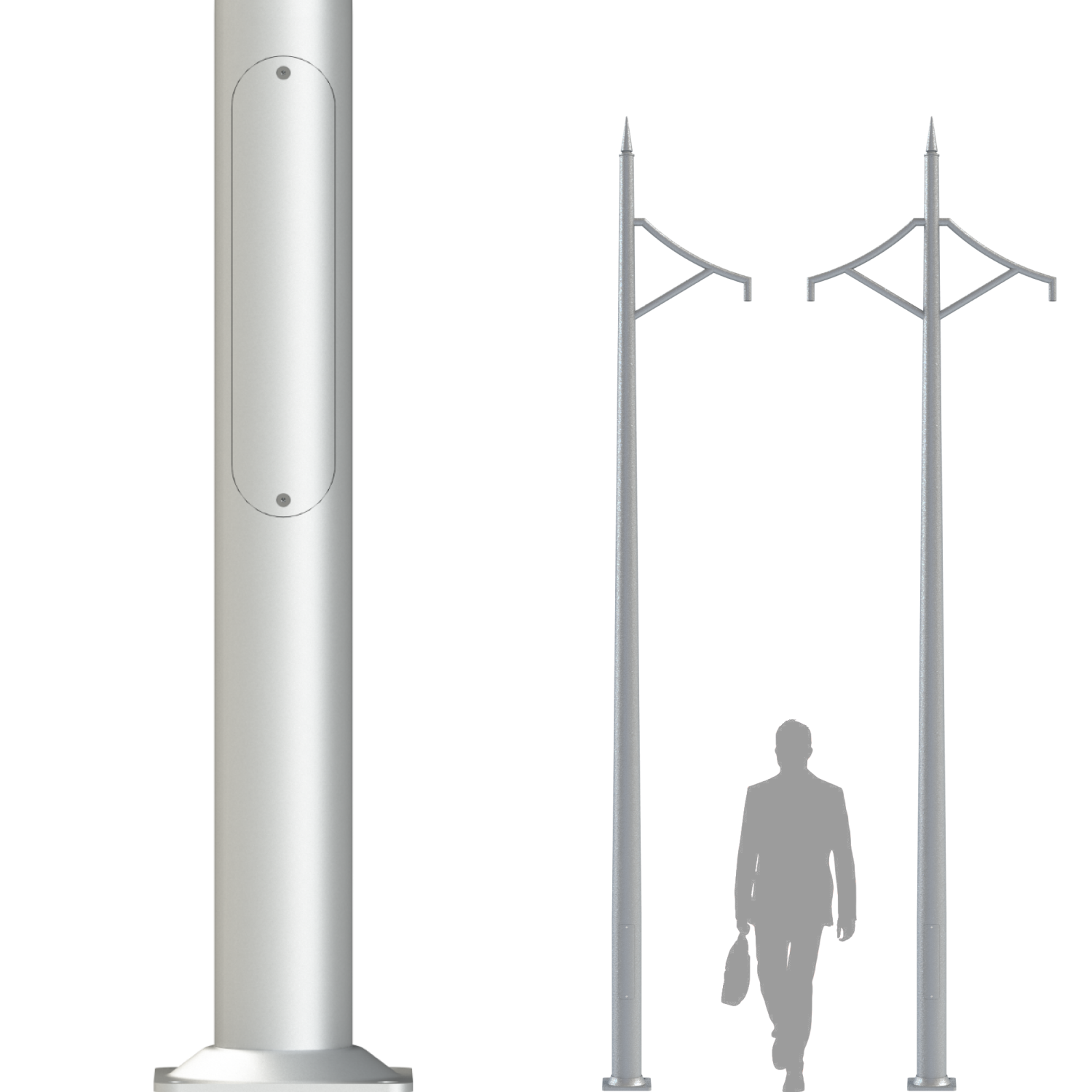 M-AL-M несиловые декоративные опоры